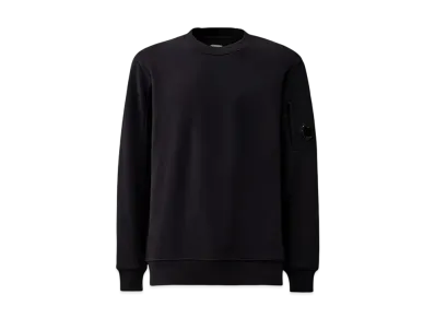 C.P Company Diagonal Raised Fleece Crew Neck Lens Sweatshirt "Total Eclipse"