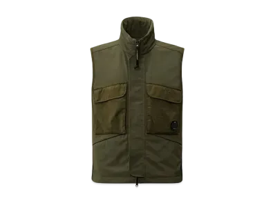 C.P. Company GD Shell Mixed Lens Vest "Grape Leaf"