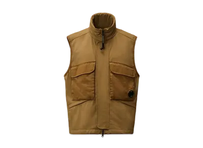 C.P. Company GD Shell Mixed Lens Vest "Toffee"