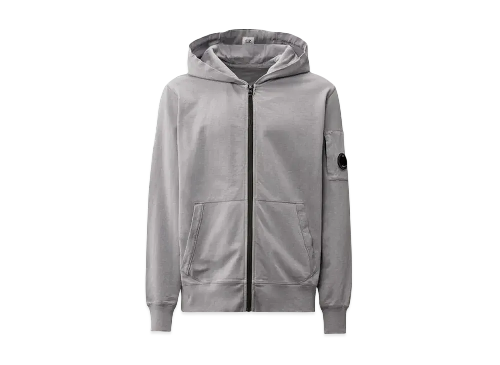 C.P. Company Light Fleece Full Zip Hooded Sweatshirt "Lavander Violet"