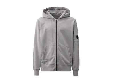 C.P. Company Light Fleece Full Zip Hooded Sweatshirt "Lavander Violet"