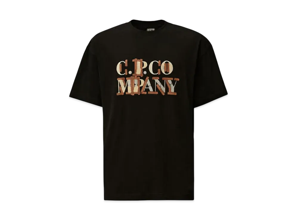C.P. Company 30/1 Jersey Blurred Logo T-Shirt "Black"