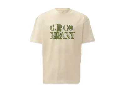 C.P. Company 30/1 Jersey Blurred Logo T-Shirt "Gauze White"