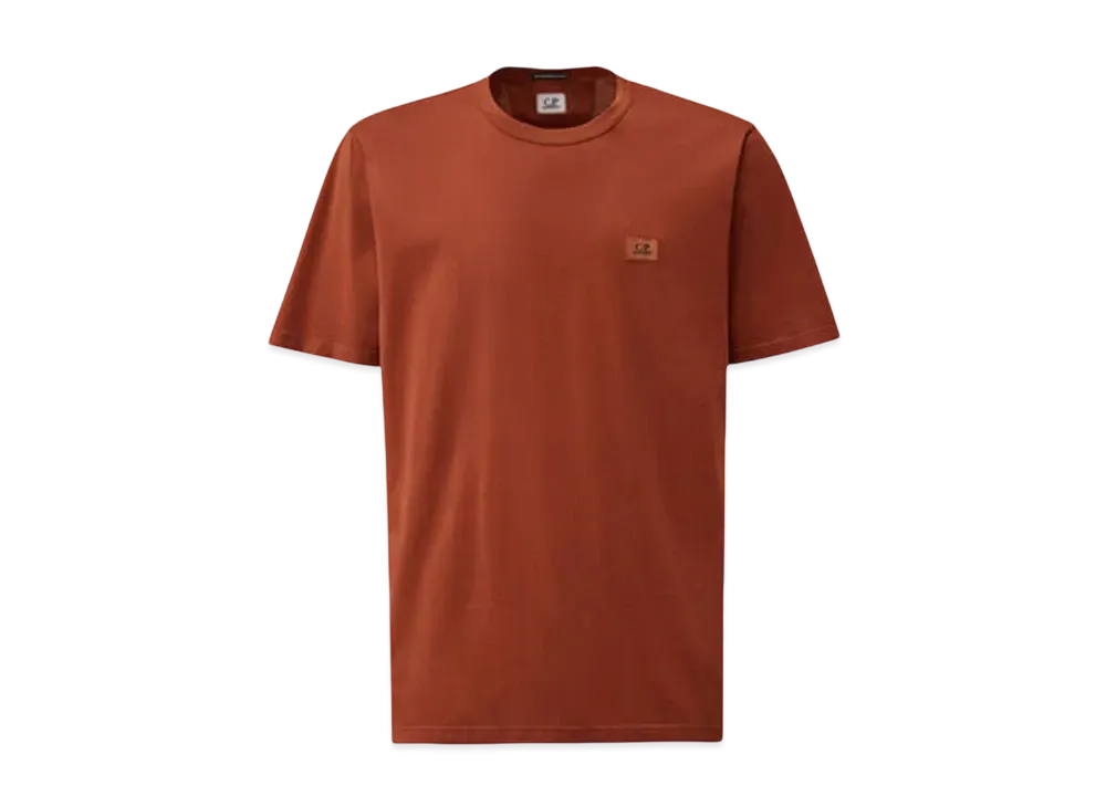 C.P. Company 70/2 Mercerized Jersey Logo Patch T-Shirt "Sable Brown"