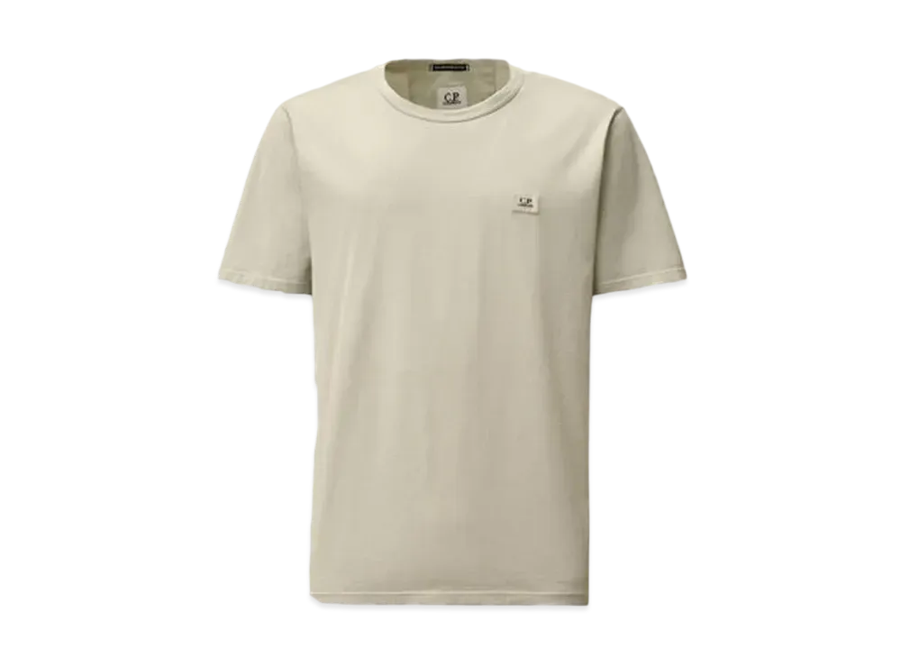 C.P. Company 70/2 Mercerized Jersey Logo Patch T-Shirt "Blue Fox Grey"