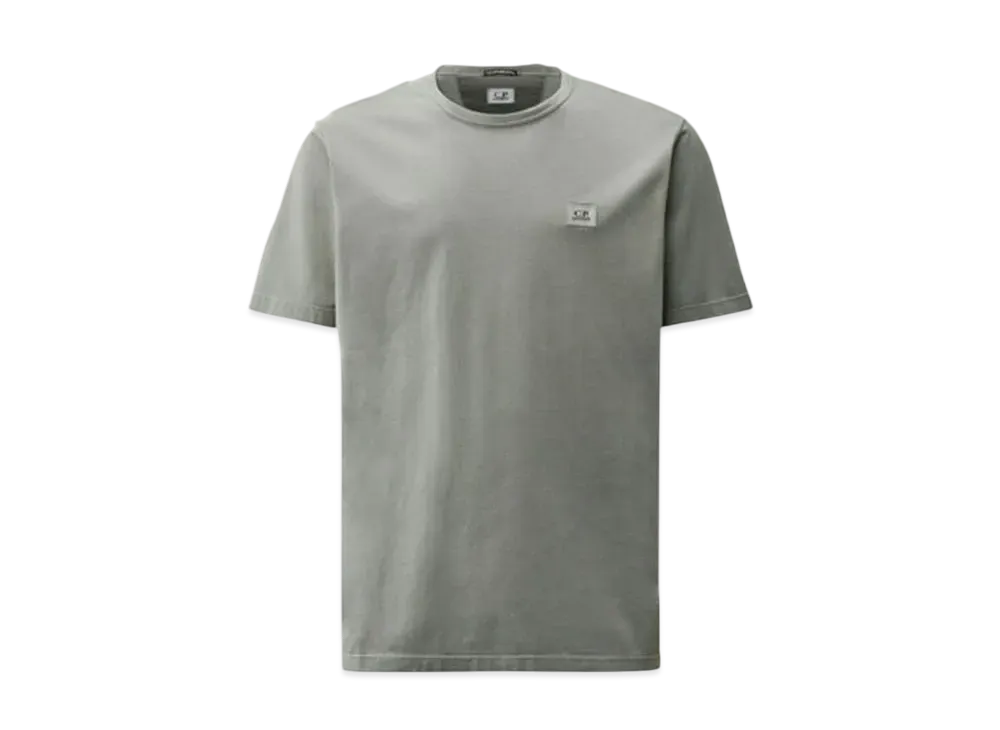 C.P. Company 70/2 Mercerized Jersey Logo Patch T-Shirt "Stormy Weather Blue"