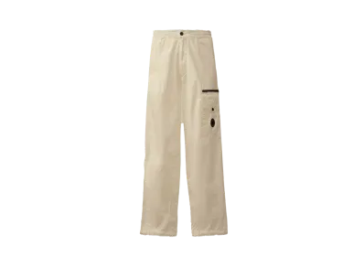 C.P. Company Microreps Boxy Cargo Lens Pants "Gauze White"