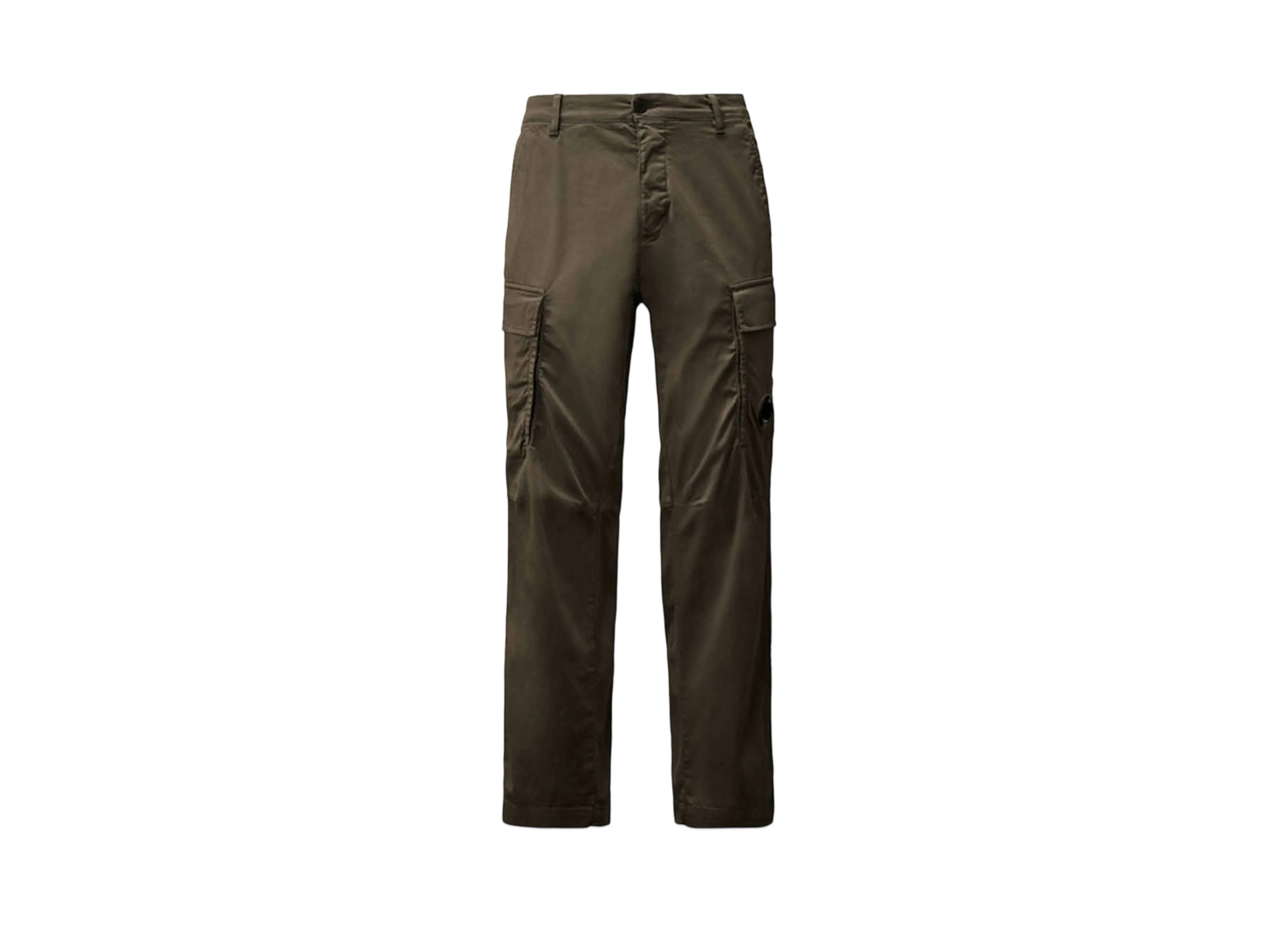 C.P. Company Stretch Sateen Loose Cargo Pants "Smoked Pearl Grey"