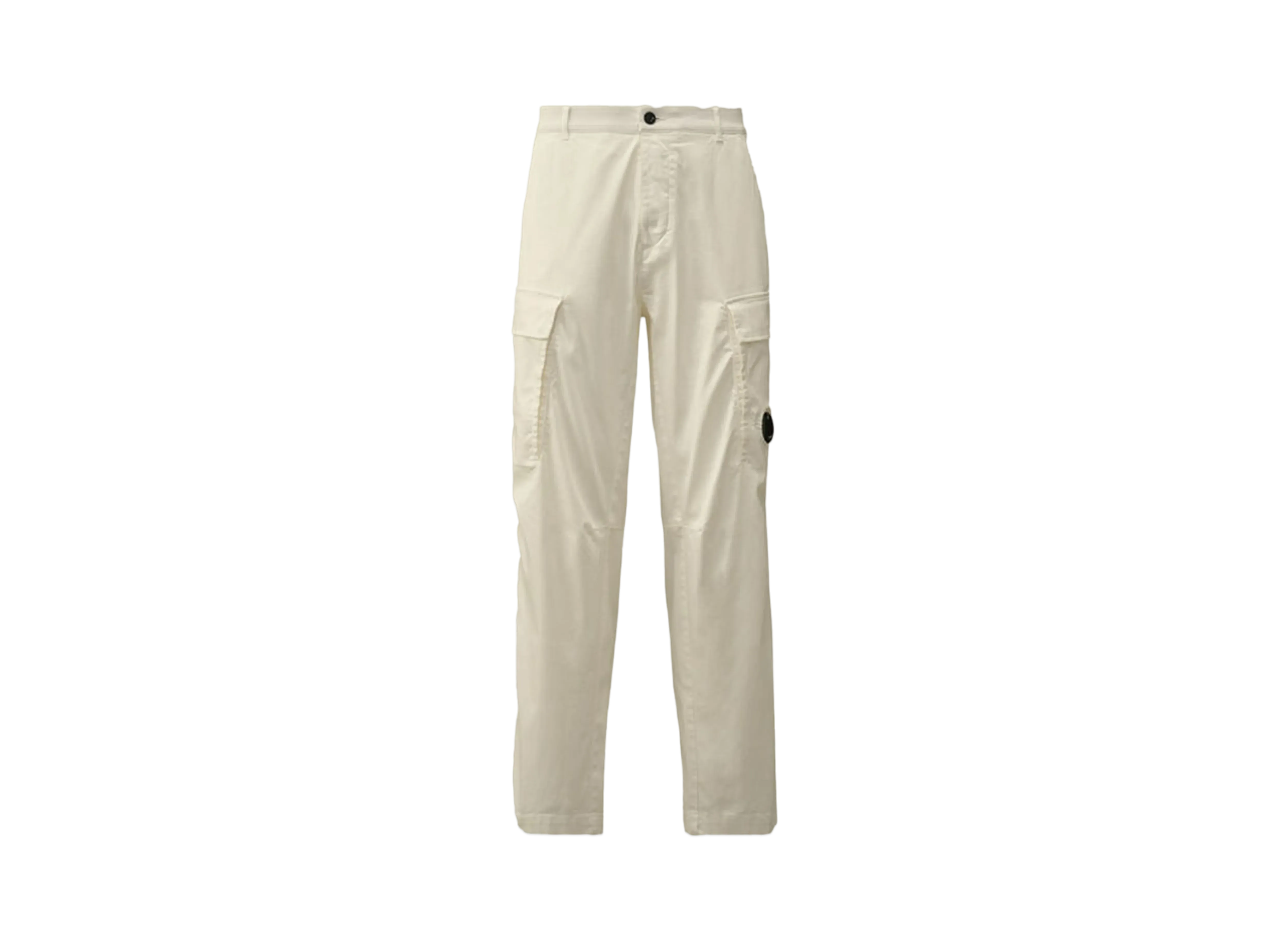C.P. Company Stretch Sateen Loose Cargo Pants "Gauze White"