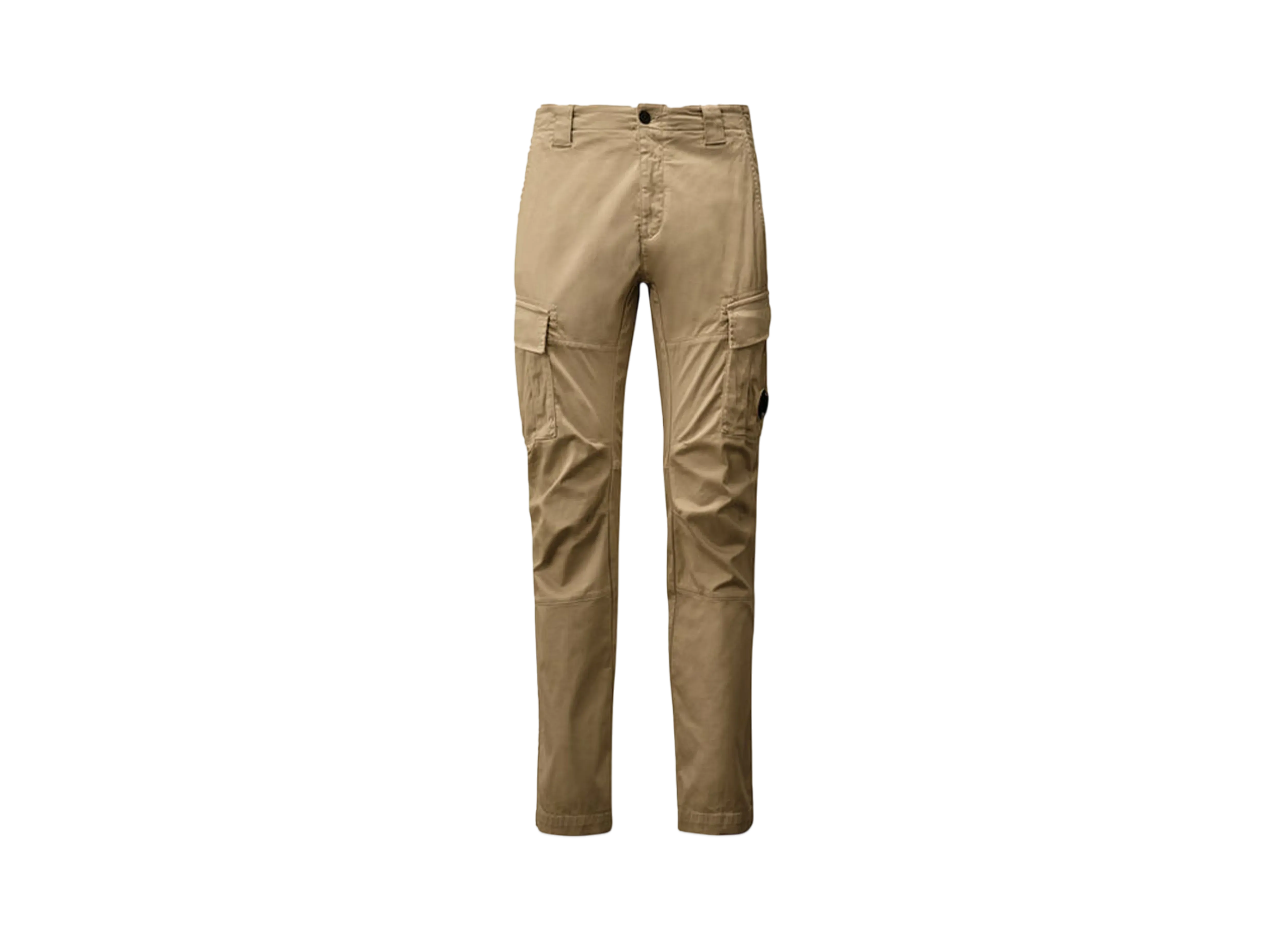 C.P. Company Stretch Sateen Cargo Lens Pants "Vintage Khaki Beige"