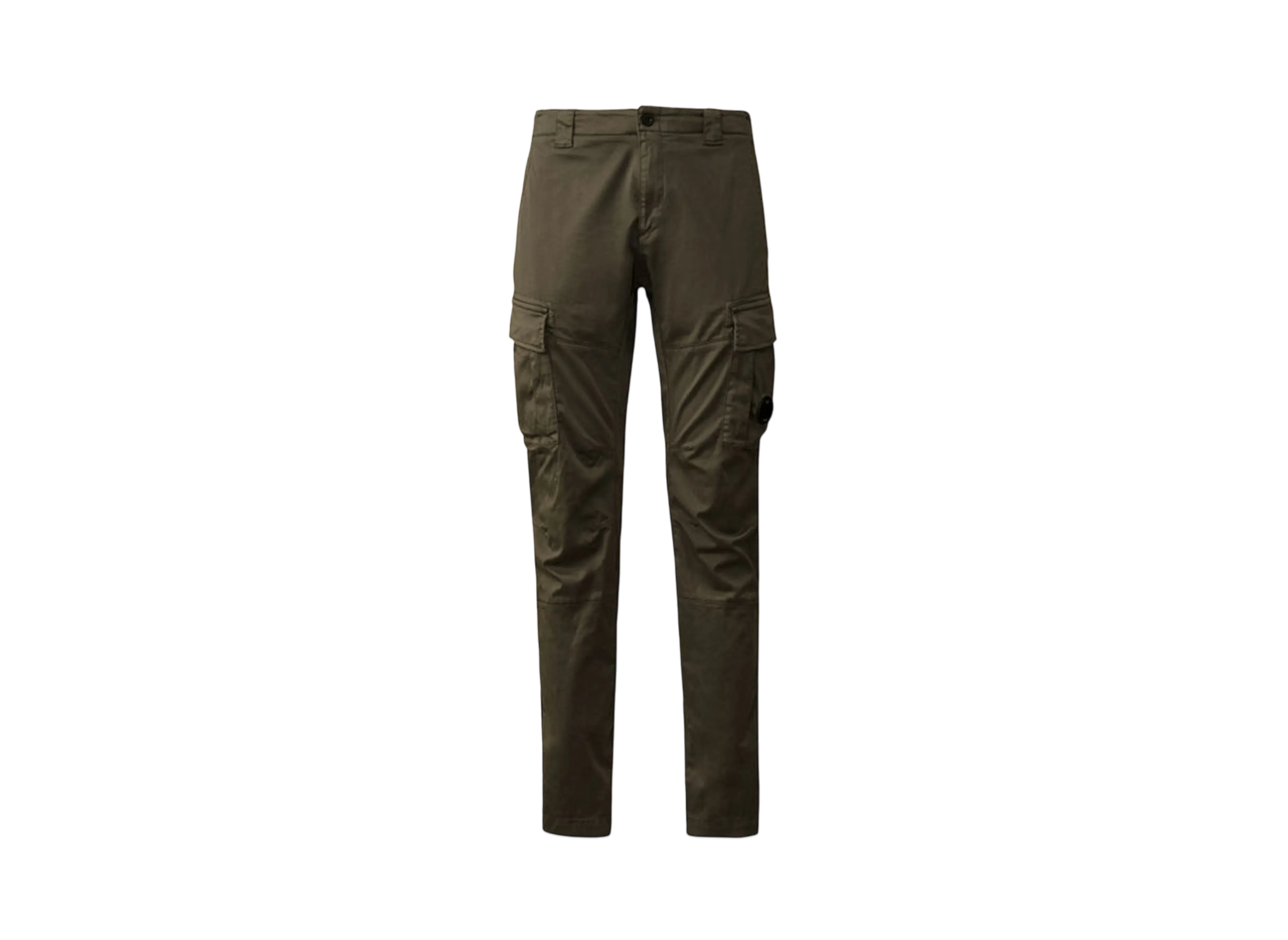 C.P. Company Stretch Sateen Cargo Lens Pants "Smoked Pearl Grey"