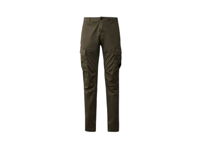 C.P. Company Stretch Sateen Cargo Lens Pants "Smoked Pearl Grey"
