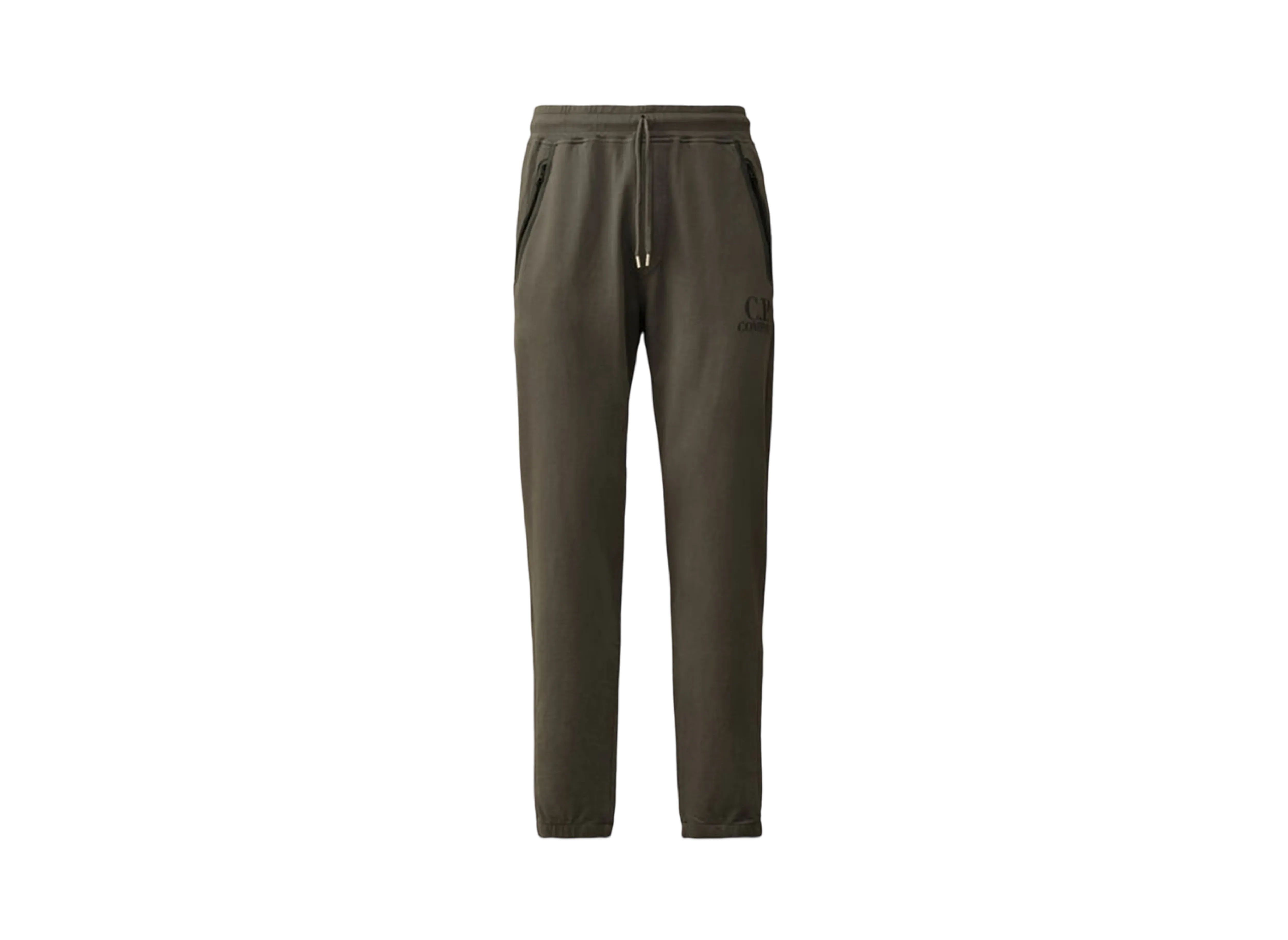 C.P. Company Light Fleece Logo Sweatpants "Smoked Pearl Grey"