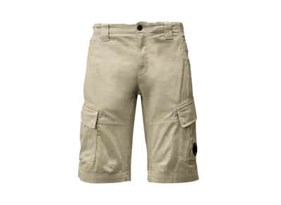 C.P. Company Stretch Sateen Cargo Shorts "Blue Fox Grey"