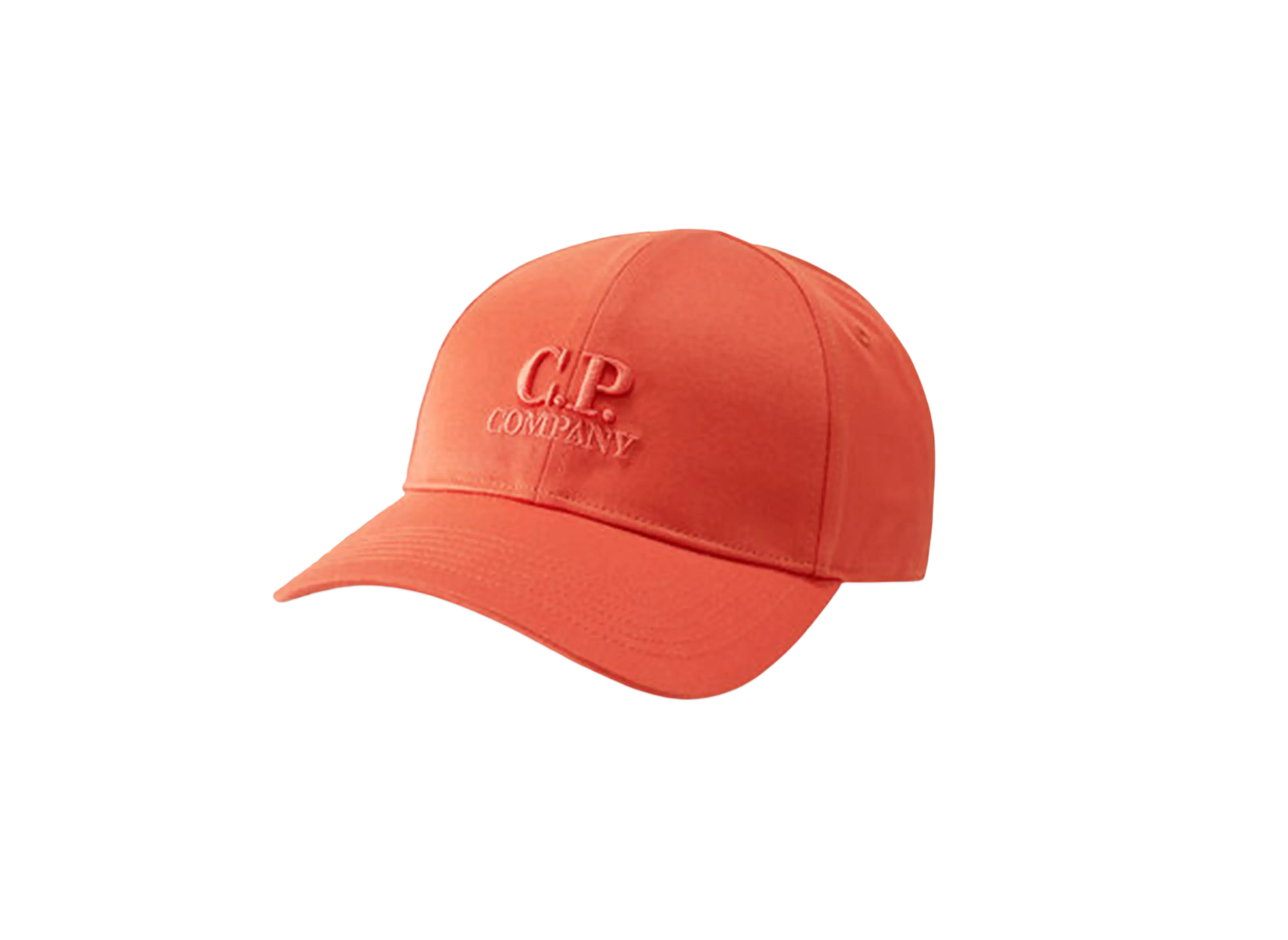 C.P. Company Gabardine Logo Cap "Poinciana Orange"