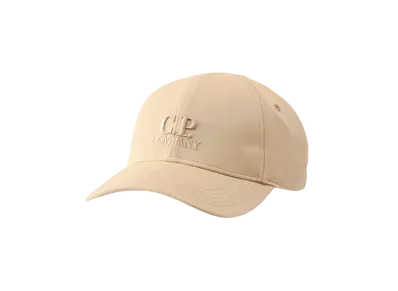 C.P. Company Gabardine Logo Cap "Vintage Khaki Beige"
