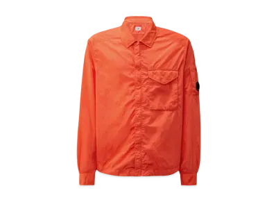 C.P. Company Chrome-R Full Zip Overshirt "Poinciana Orange"