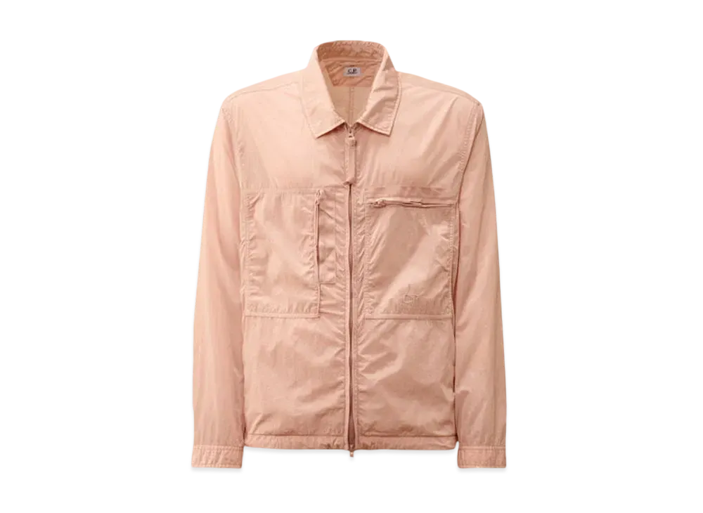 C.P. Company Chrome-R Chest Zip Pockets Overshirt "Misty Rose Pink"