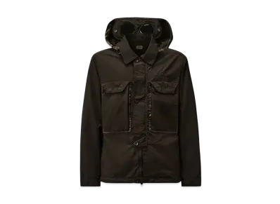 C.P. Company Flatt Nylon Goggle Overshirt "Black"