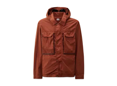 C.P. Company Flatt Nylon Goggle Overshirt "Sable Brown"