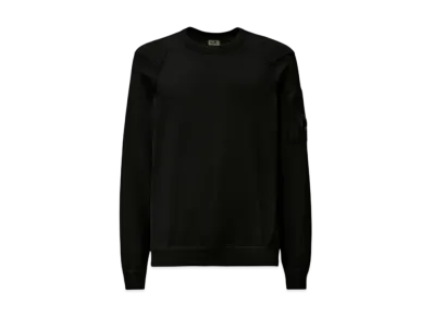 C.P. Company Sea Island Crewneck Lens Knit "Total Eclipse Blue"