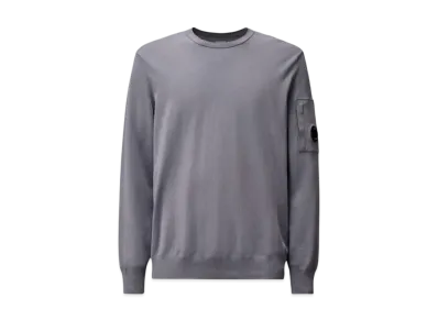 C.P. Company Cotton Crepe Crewneck Lens Knit "Lavander Violet"