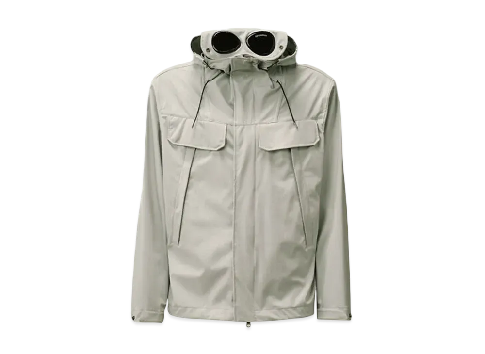 C.P. Company Shell-R Double Pocket Goggle Jacket "Blue Fox Grey"
