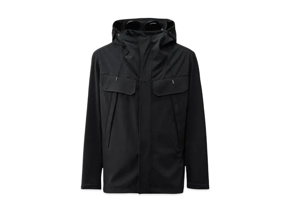 C.P. Company Shell-R Double Pocket Goggle Jacket "Total Eclipse Blue"