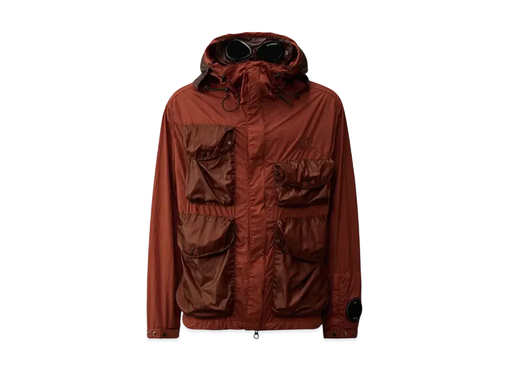 C.P. Company Taylon L Mixed Goggle Jacket "Sable Brown"