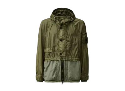C.P. Company Taylon L Mixed Hooded Jacket "Thyme Green"