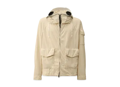 C.P. Company Knitted Nylon Jersey Explorer Jacket "Pistachio Shell Beige"