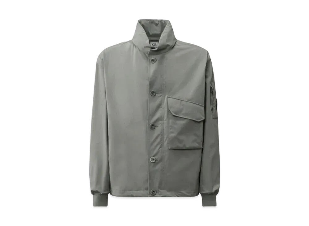 C.P. Company Pro-Tek Buttoned Hooded Jacket "Stormy Weather Blue"