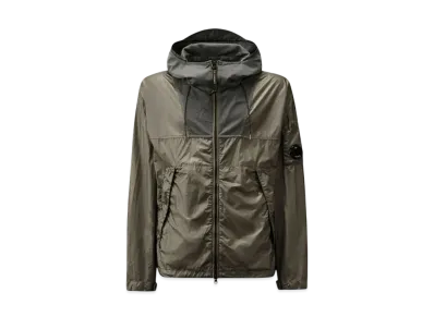 C.P. Company CS II Mixed Hooded Lens Jacket "Smoked Pearl Grey"