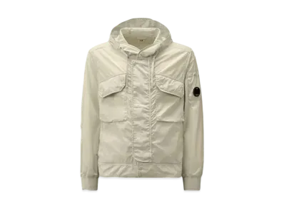 C.P. Company Chrome-R Hooded Lens Jacke "Blue Fox Grey"