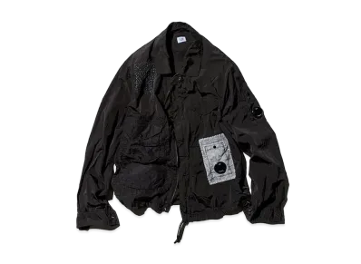 C.P. Company by Sashiko Gals Overshirt In Chrome-R Sashiko "Black"