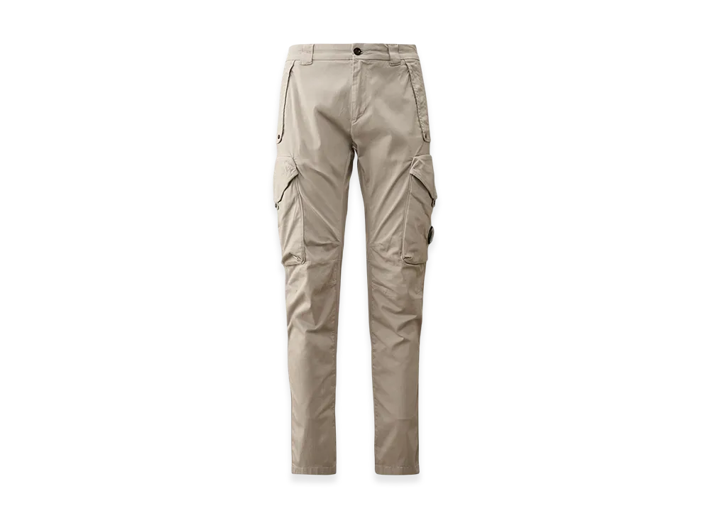 C.P. Company Stretch Sateen Ergonomic Lens Utility Pants "Drizzle Grey"