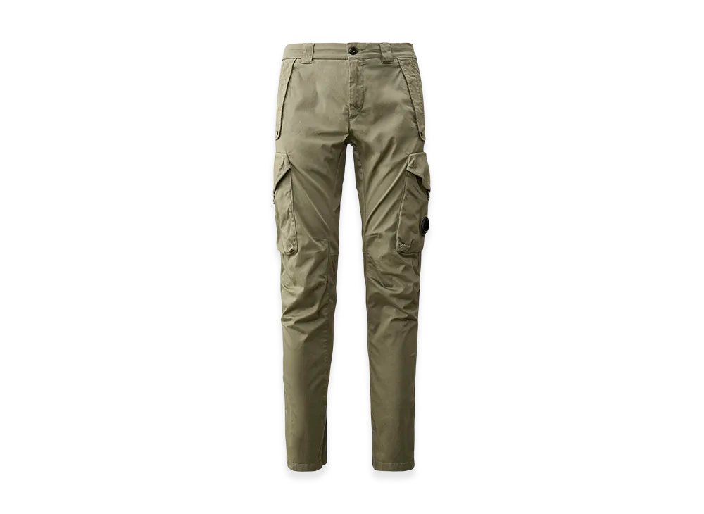 C.P. Company Stretch Sateen Ergonomic Lens Utility Pants "Agave Green"