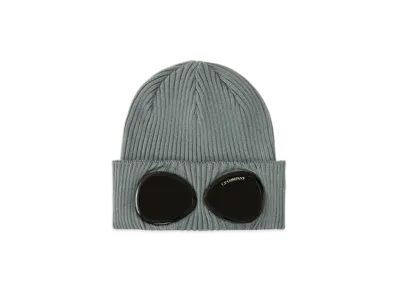 C.P. Company Cotton Goggle Beanie "Stormy Weather Blue"