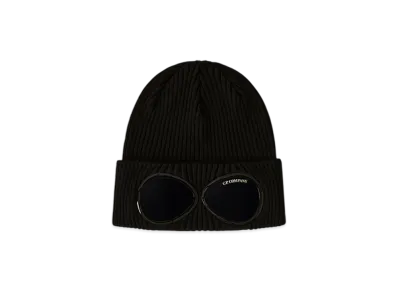 C.P. Company Cotton Goggle Beanie "Black"