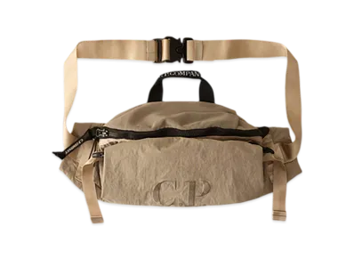 C.P. Company Plain Paper Touch Waistbag "Vintage Khaki Beige"