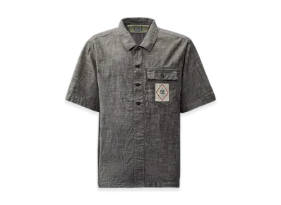 C.P. Company Chambray Short Sleeve Shirt "Denim Blue"