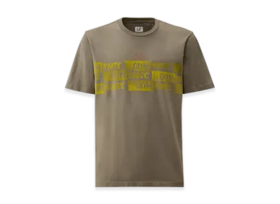 C.P. Company 24/1 Jersey Horizontal Logo T-Shirt "Smoked Pearl Grey"
