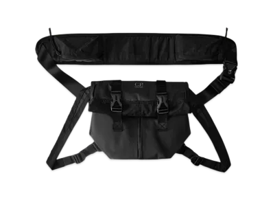 C.P. Company Metropolis Series Rubber Reps Mixed Transformable Bag "Black"