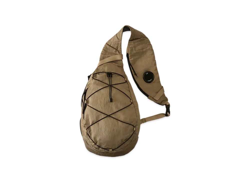 C.P. Company Nylon B Lens Crossbody Rucksack "Fungi Grey"