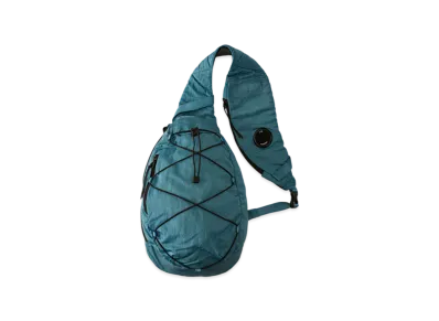C.P. Company Nylon B Lens Crossbody Rucksack "Aegean Blue Light Blue"