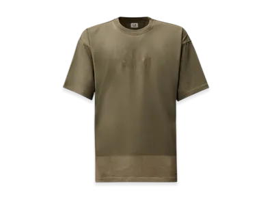 C.P. Company 24/1 Jersey Short Sleeve Printed Logo T-Shirt "Gunmetal Grey"