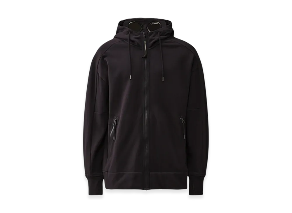 C.P. Company Diagonal Raised Fleece Goggle Sweatshirt "Total Eclipse Blue"