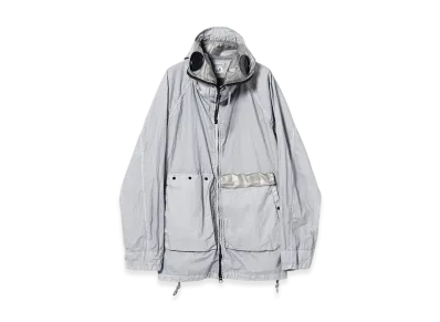 C.P. Company 50 Fili Gum Mixed Zipped Goggle Jacket "Drizzle"