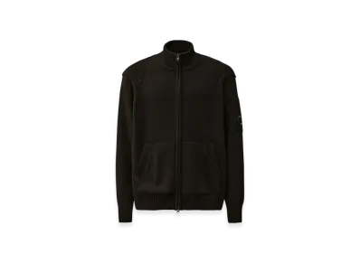 C.P. Company Lambswool GRS Full Zip Sweater "Black"