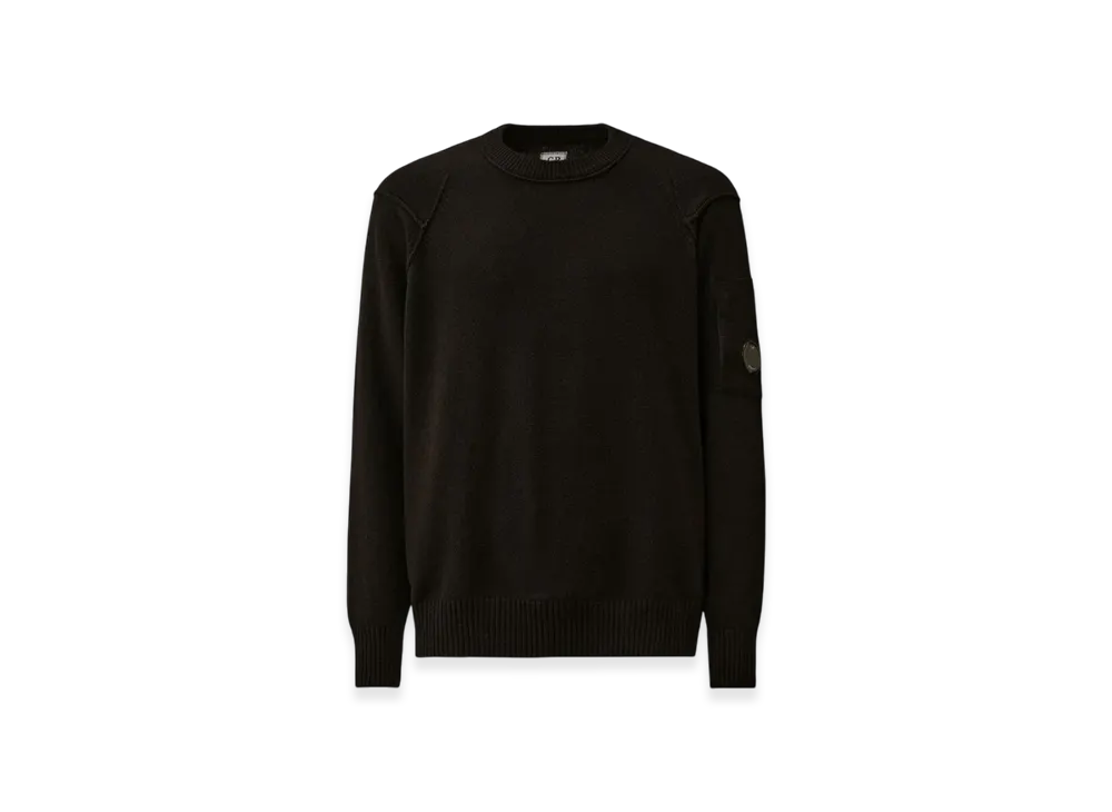 C.P. Company Lambswool GRS Crewneck Lens Sweater 